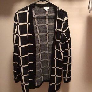 Black and white sweater